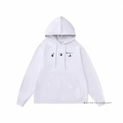 HypeYourBeast Off White Hoodie Royal - White