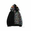 HypeYourBeast Bape Camo Hoodie Black Multi Color Clothes