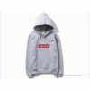 Hypeyourbeast Supreme Box Logo Hoodie Grey Red