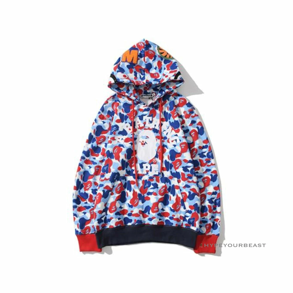 Hypeyourbeast Bape Hoodie Camo Blue Red 1 Hypeyourbeast Bape Hoodie Camo Blue Red