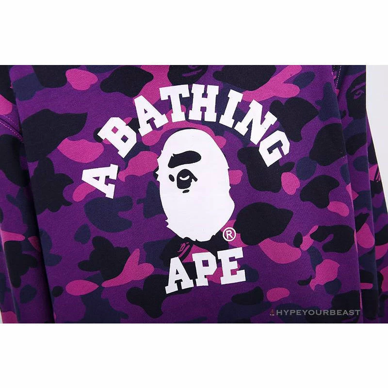 Hypeyourbeast BAPE X Bathing Ape Head Camouflage Hoodie 'PURPLE' 5 Hypeyourbeast BAPE X Bathing Ape Head Camouflage Hoodie 'PURPLE'