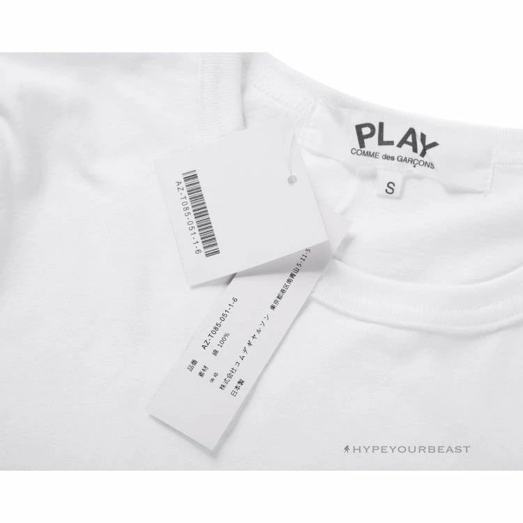 HypeYourBeast CDG PLAY Shirt 2205 White 2 HypeYourBeast CDG PLAY Shirt 2205 White