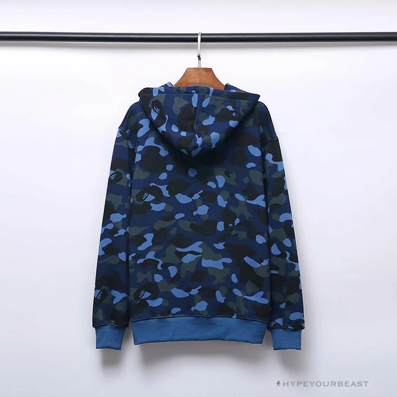 Hypeyourbeast BAPE X Bathing Ape Head Camouflage Hoodie 'BLUE' 2 Hypeyourbeast BAPE X Bathing Ape Head Camouflage Hoodie 'BLUE'