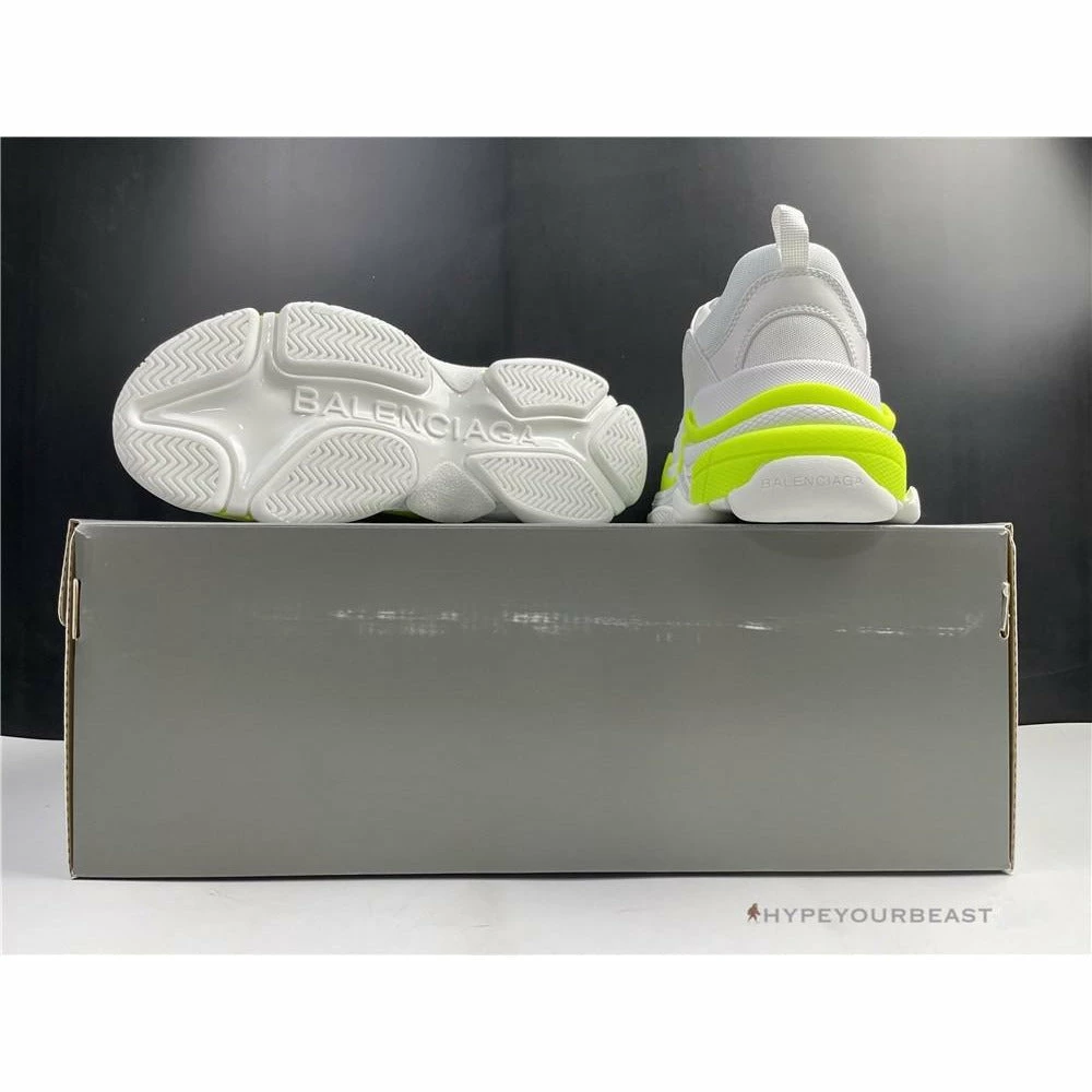 HypeYourBeast BCG Triple S White Neon Yellow Balenciaga Triple S 13 HypeYourBeast BCG Triple S White Neon Yellow Balenciaga Triple S
