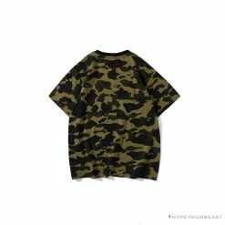 Hypeyourbeast BAPE KIDS Color Ape Head Camouflage Tee Shirt 'GREEN' Clothes