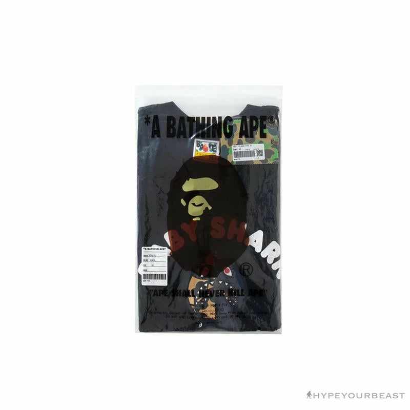 Hypeyourbeast Clothes BAPE Baby Shark Red Shark Tee Shirt 'BLACK' 17 Hypeyourbeast Clothes BAPE Baby Shark Red Shark Tee Shirt 'BLACK'