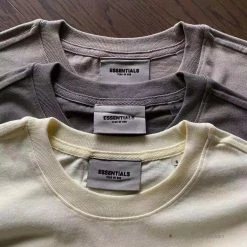 Hypeyourbeast T-Shirts FOG 'ESSENTIALS' Tee Shirt Cream