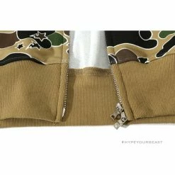 Hypeyourbeast BAPE Shark Head STA Star Camouflage Hoodie 'YELLOW' Clothes