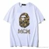 Hypeyourbeast BAPE X MCM Camouflage Ape Head Tee Shirt 'WHITE'