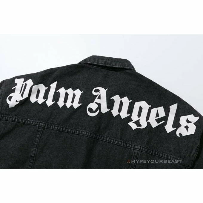 HypeYourBeast Palm Angels Jean Jacket Black 4 HypeYourBeast Palm Angels Jean Jacket Black