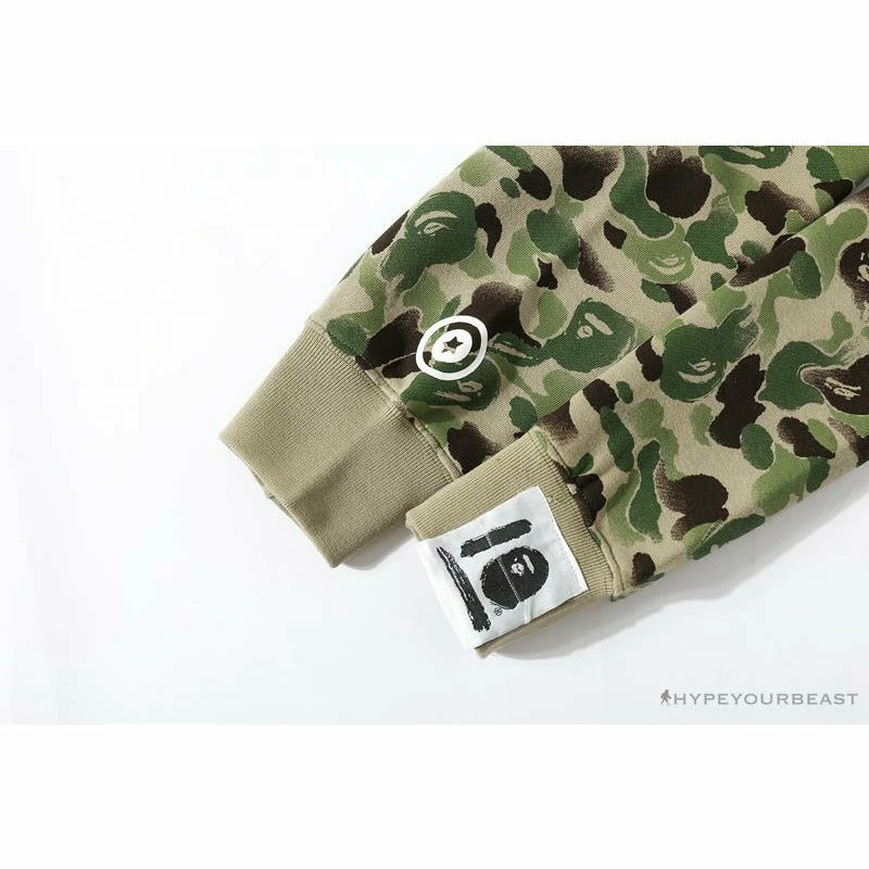 Hypeyourbeast Clothes BAPE Chinese Style Ink Camouflage 10th Anniversary Limited Hoodie 'GREEN' 9 Hypeyourbeast Clothes BAPE Chinese Style Ink Camouflage 10th Anniversary Limited Hoodie 'GREEN'