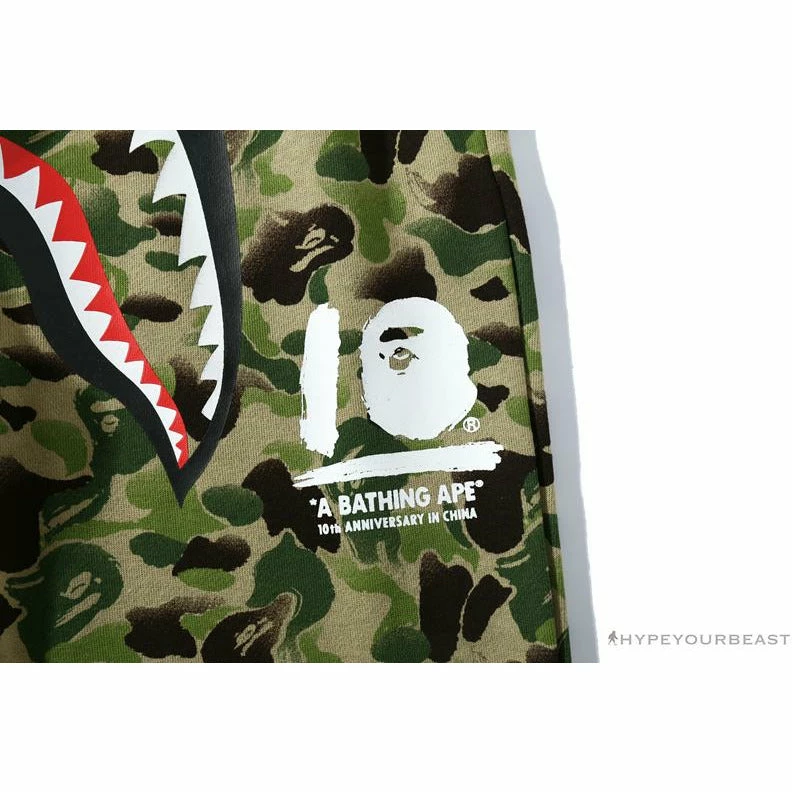 Hypeyourbeast BAPE Chinese Style Ink Camouflage 10th Anniversary Limited Pants 'GREEN' 6 Hypeyourbeast BAPE Chinese Style Ink Camouflage 10th Anniversary Limited Pants 'GREEN'