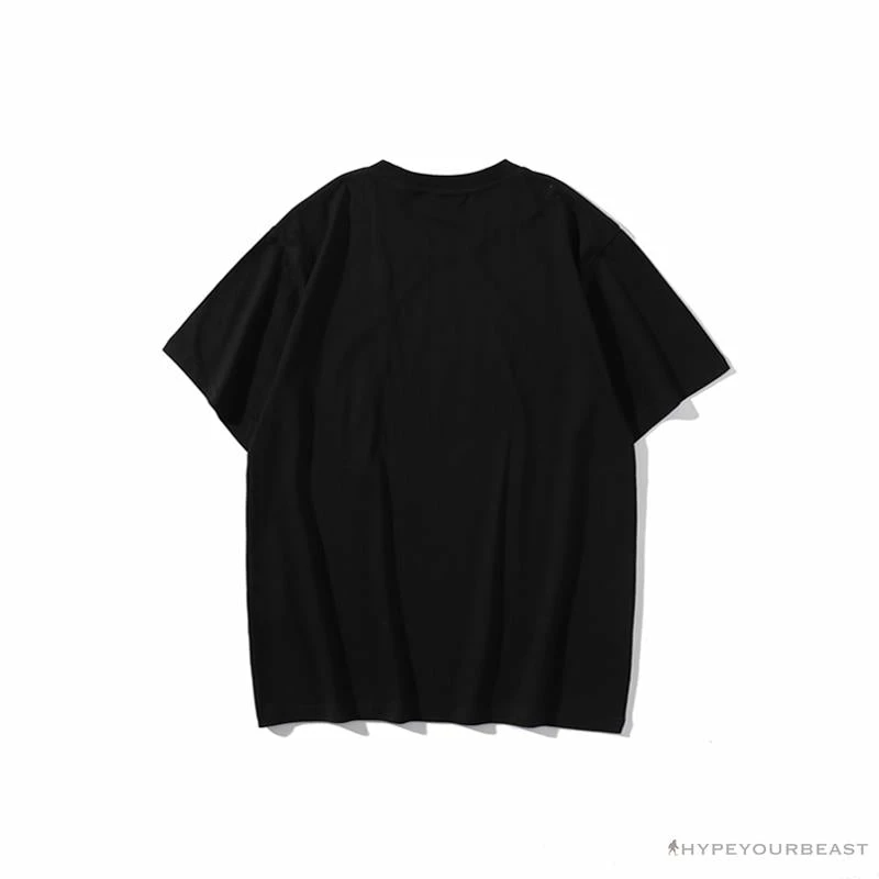 Hypeyourbeast BAPE Little Ape Head Colorful Classic Tee Shirt 'BLACK' Clothes 2 Hypeyourbeast BAPE Little Ape Head Colorful Classic Tee Shirt 'BLACK' Clothes