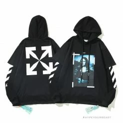 HypeYourBeast Off White Hoodie Mona Lisa Hoodies & Jackets