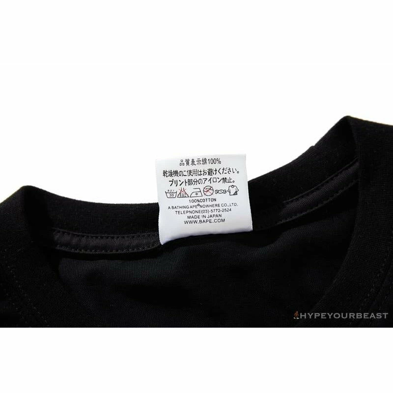 Hypeyourbeast Clothes BAPE Baby Shark Red Shark Tee Shirt 'BLACK' 4 Hypeyourbeast Clothes BAPE Baby Shark Red Shark Tee Shirt 'BLACK'