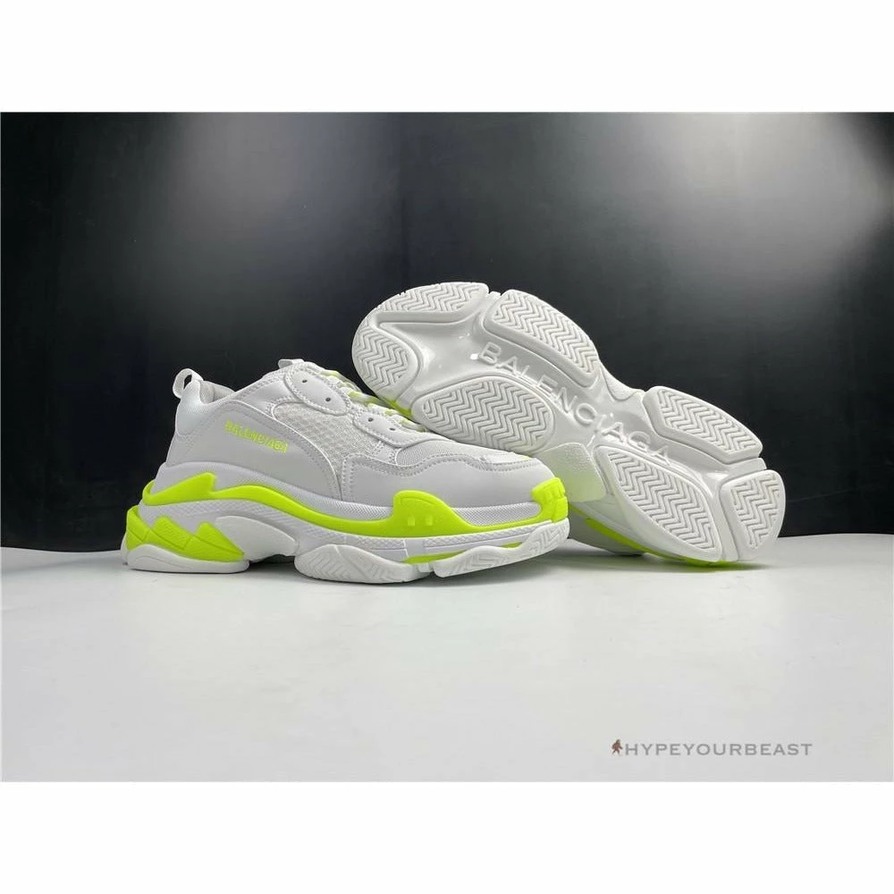 HypeYourBeast BCG Triple S White Neon Yellow Balenciaga Triple S 1 HypeYourBeast BCG Triple S White Neon Yellow Balenciaga Triple S