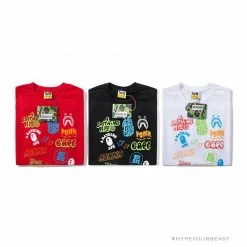 Hypeyourbeast Clothes BAPE Street Graffiti Tee Shirt 'RED' 12 Hypeyourbeast Clothes BAPE Street Graffiti Tee Shirt 'RED'