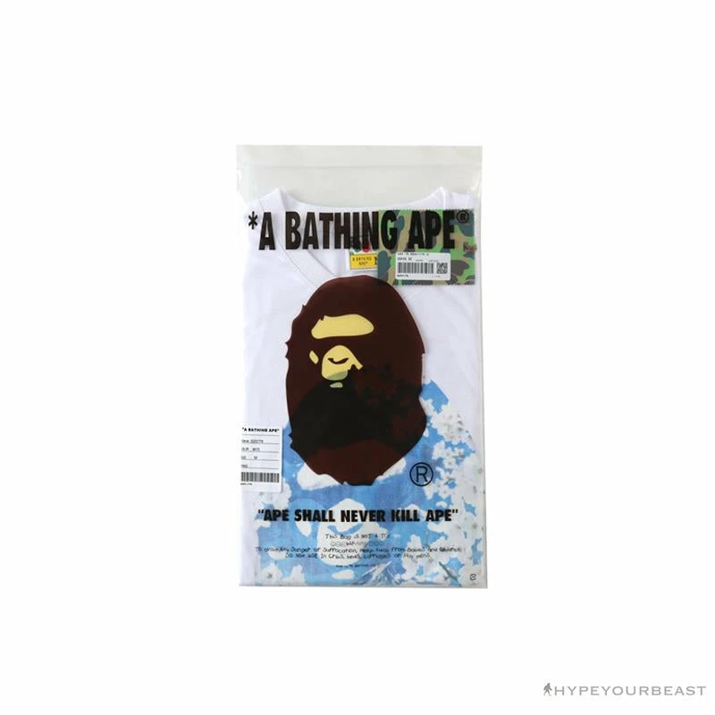 Hypeyourbeast BAPE Japan Limited Edition Mt. Fuji Sakura Tee Shirt 'WHITE' Clothes 4 Hypeyourbeast BAPE Japan Limited Edition Mt. Fuji Sakura Tee Shirt 'WHITE' Clothes
