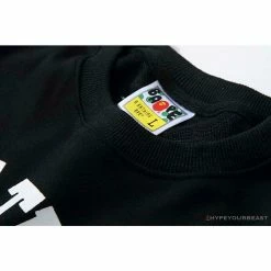 Hypeyourbeast BAPE X Bathing Ape Head Long Sleeve Shirt 'BLACK'