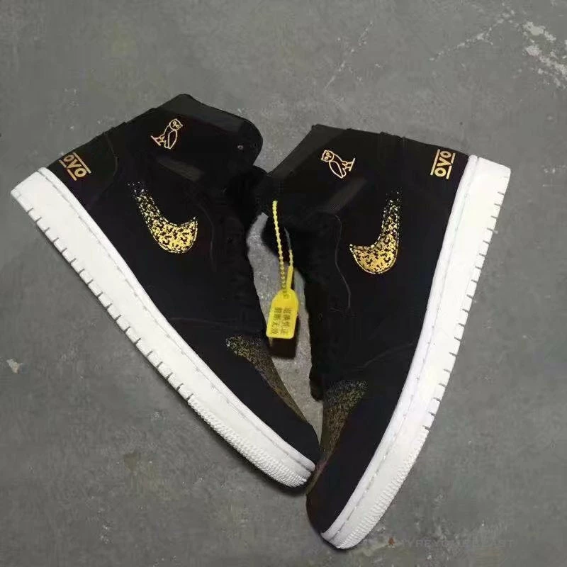 Hypeyourbeast Air Jordan 1 High 'OVO Gold / Black' 3 Hypeyourbeast Air Jordan 1 High 'OVO Gold / Black'